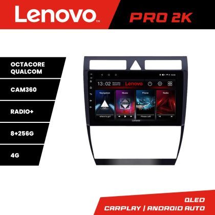 Navigatie Audi A6 Quad Core Lenovo Kit-102 8 core QLED 2K 8+256 360 Android Waze USB Navigatie Internet Youtube Radio