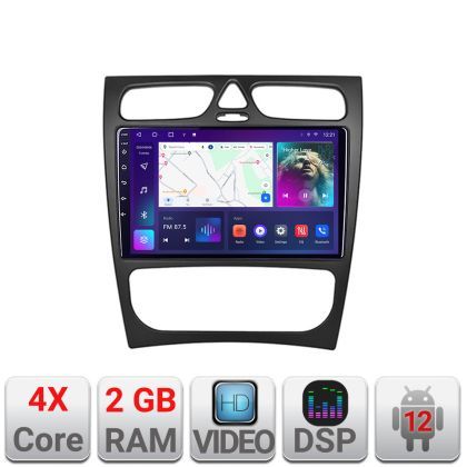 Navigatie Mercedes CLK facelift Android radio gps internet 2+32 Kit-facelift+EDT-Efacelift