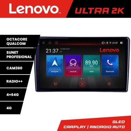 Navigatie Toyota Android radio gps internet 8 core QLED Qualcomm 4+64 360 Lenovo