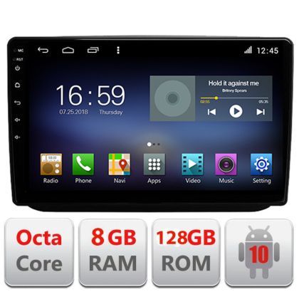 Navigatie Skoda Fabia 2 2009-2014 Android radio gps internet Octa Core 8+128 LTE Kit-fabia2+EDT-E610