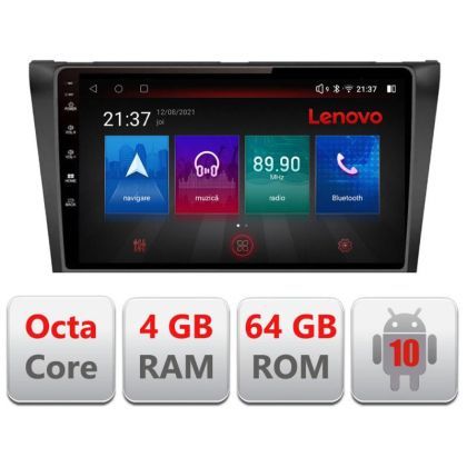 Navigatie Mazda 3 2009-2014 E-034 Octa Core cu Android Radio Bluetooth Internet GPS WIFI DSP 4+64GB 4G