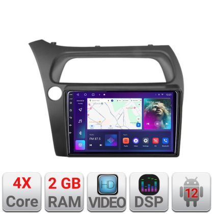 Navigatie Honda Civic Hatchback 2006-2012 A-hatchback  2+32 GB Android Waze USB Navigatie Internet Youtube Radio