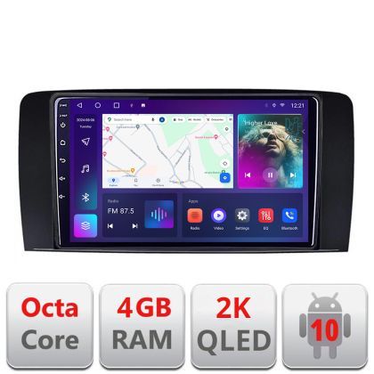 Navigatie Mercedes Clasa R C-215 Android Octa Core Ecran 2K QLED GPS 4G 4+32GB 360 KIT-215+EDT-E409-2K