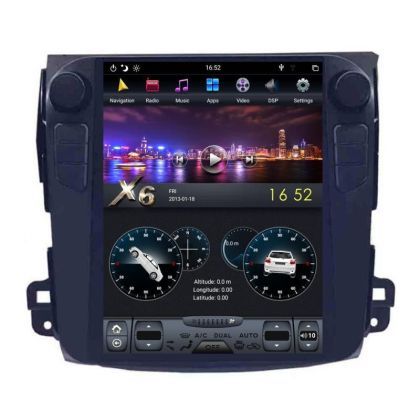 Navigatie Mitsubishi Outlander EDT-T056 cu Android GPS Bluetooth Radio Internet procesor Six Core si ecran tip Tesla v1