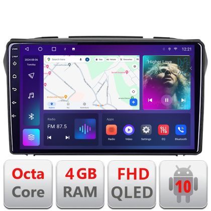 Navigatie Suzuki Alto 2009-2016 Android radio gps internet quad core 4+64 carplay android auto KIT-alto+EDT-E309v3