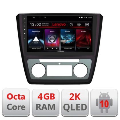 Navigatie Skoda Yeti 2009-2014 L-YETI, Octacore, 4Gb RAM, 64Gb Hdd, 4G, QLED 2K, DSP, Carplay, Bluetooth