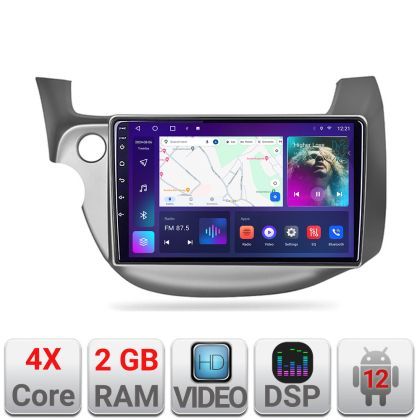 Navigatie Honda Fit 2008-2013 Android radio gps internet 2+32 Kit-fit-08+EDT-E209v2