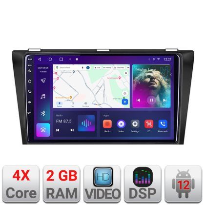 Navigatie Mazda 3 2004-2009 A-161  2+32 GB Android Waze USB Navigatie Internet Youtube Radio