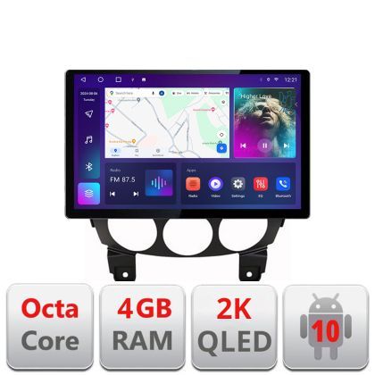 Navigatie dedicata Edonav Mazda 2 2007-2013, Ecran 2K QLED 13",Octacore,4Gb RAM,32Gb Hdd,4G,360,DSP,Carplay,Bluetooth