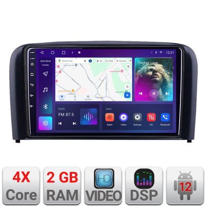 Navigatie Volvo S80 2004-2006 A-S80  2+32 GB Android Waze USB Navigatie Internet Youtube Radio