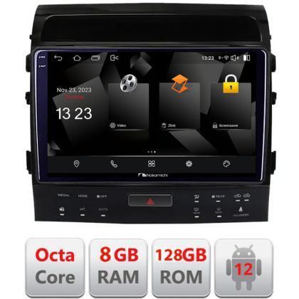 Navigatie Toyota Landcruiser 200 V8 2007-2015 cu navi si 360 Android radio gps internet octa core 8+128 carplay android auto