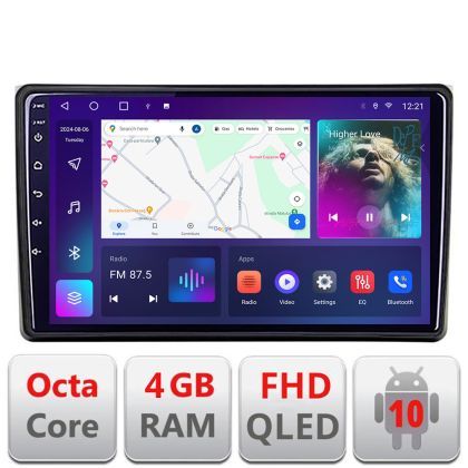 Navigatie Audi A4 B6 Quad Core B-050 Android Ecran QLED octa core 4+64 carplay android auto KIT-050+EDT-E309V3 v1