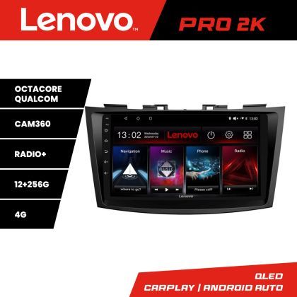 Navigatie Suzuki Swift 2010-2017 Lenovo Kit-179 8 core QLED 2K 12+256 360 Android Waze USB Navigatie Internet Youtube Radio