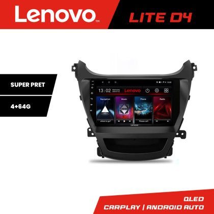 Navigatie Hyundai Elantra 2013-2015 Lenovo Kit-359 4+64 GB Android Waze USB Navigatie Internet Youtube Radio