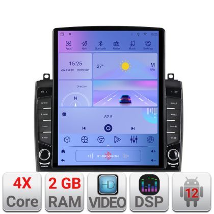 Navigatie Cadillac CTS 2003-2007 ecran tip TESLA 9.7" cu Android Radio Bluetooth Internet GPS WIFI 2+32 DSP Quad Core