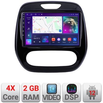 Navigatie Renault Captur 2013-2020 Android radio gps internet 2+32 KIT-captur-v2+EDT-E209