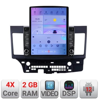 Navigatie MITSUBISHI LANCER K-037 ecran tip TESLA 9.7" cu Android Radio Bluetooth Internet GPS WIFI 2+32 DSP Quad Core