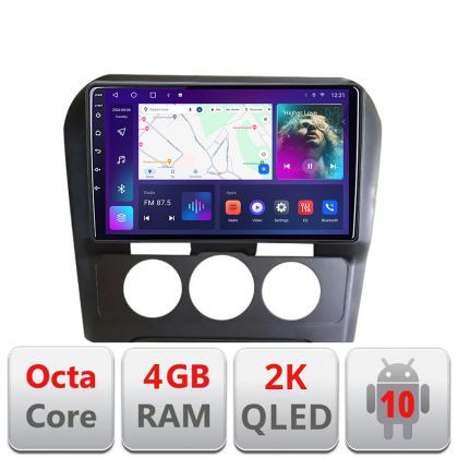 Navigatie Citroen C4 clima manuala 2015-2018 C-C4-AC Android Octa Core Ecran 2K QLED GPS 4G 4+32GB 360 KIT-C4-AC+EDT-E409-2K