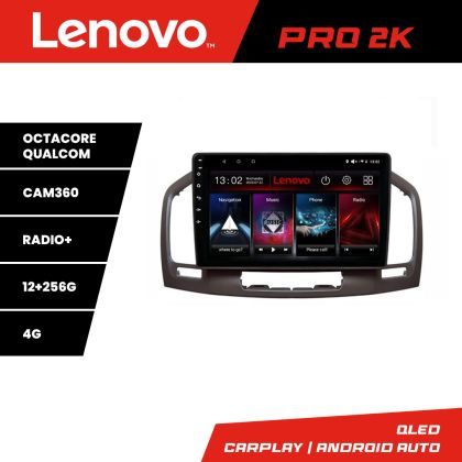 Navigatie Opel Insignia 2009-2013 Lenovo Kit-114 8 core QLED 2K 12+256 360 Android Waze USB Navigatie Internet Youtube Radio