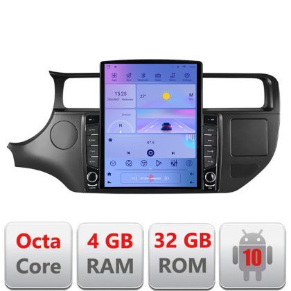 Navigatie Kia Rio 2011-2014 G-rio-11 ecran tip TESLA 9.7" cu Android Radio Bluetooth Internet GPS WIFI 4+32GB DSP 4G O