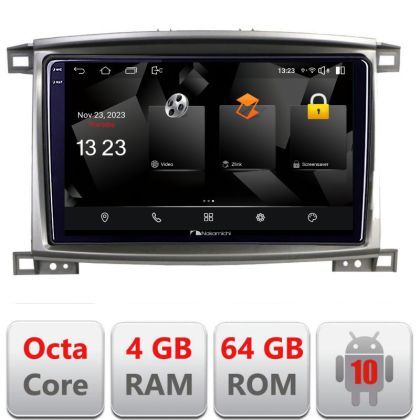 Navigatie Toyota Land Cruiser L100 2002-2008 5510-L100 Android Octa Core 720p 4+64 DSP 360 camera carplay android auto