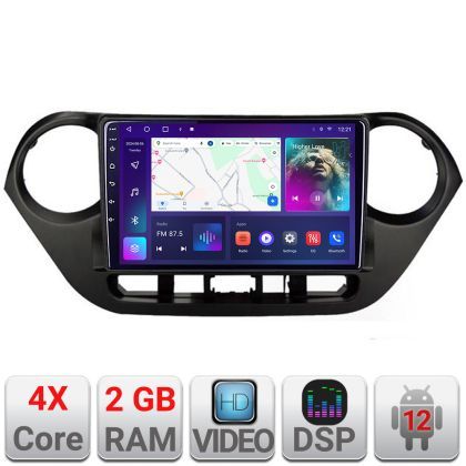 Navigatie HHyundai I10 2013-2019 A-HY38  2+32 GB Android Waze USB Navigatie Internet Youtube Radio