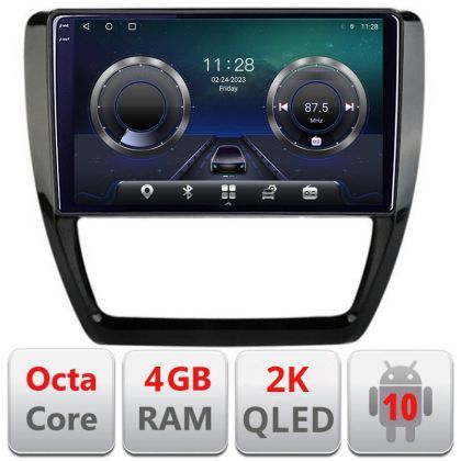 Navigatie VW Jetta 2011-2018 C-JETTA-15 Android Octa Core Ecran 2K QLED GPS 4G 4+32GB 360 KIT-JETTA-15+EDT-E410-2K