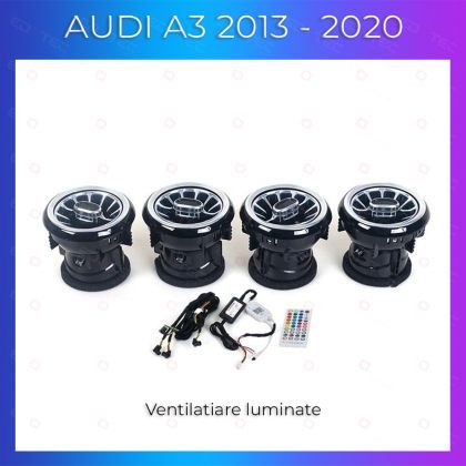 Lumini ambientale Audi A3 2013-2020 Ventilatoare luminate control telefon sau sistem original