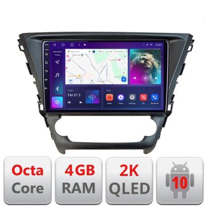 Navigatie Toyota Avensis 2015-2019 Android Octa Core Ecran 2K QLED GPS 4G 4+32GB 360 KIT-avensis-15+EDT-E409-2K