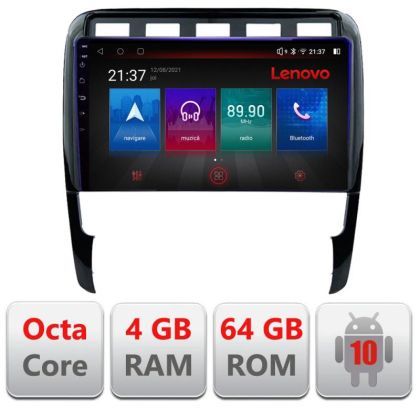 Navigatie Porsche Cayenne 2002-2011 E-443 Octa Core cu Android Radio Bluetooth Internet GPS WIFI DSP 4+64GB 4G