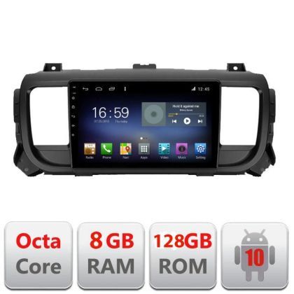 Navigatie Citroen Jumpy Toyota Proace Peugeot Traveller F-jumpy16 Octa Core cu Android Radio Bluetooth Internet GPS WI v2