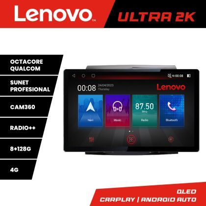 Navigatie Toyota Land Cruiser V8 L200 2008-2019 Lenovo Qualcomm ULTRA 8+128 2K 13 inch qled android 4G DSP gps internet  Kit-381-type-a