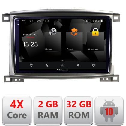 Navigatie Toyota Land Cruiser L100 2002-2008 5230-L100 Android Ecran 720P Quad Core 2+32 carplay android auto