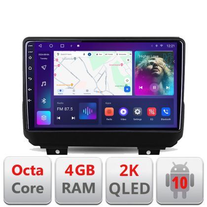 Navigatie Jeep Wrangler 2018- C-WRANGLER Android Octa Core Ecran 2K QLED GPS 4G 4+32GB 360 KIT-WRANGLER+EDT-E409-2K