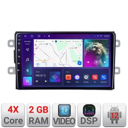 Navigatie Dacia dupa 2012 A-Dacia  2+32 GB Android Waze USB Navigatie Internet Youtube Radio