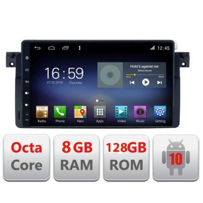 Navigatie BMW Seria 3 E46 F-052 Octa Core cu Android Radio Bluetooth Internet GPS WIFI DSP 8+128GB 4G