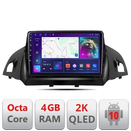 Navigatie Ford Kuga 2013-2017 C-362 Android Octa Core Ecran 2K QLED GPS 4G 4+32GB 360 KIT-362+EDT-E409-2K