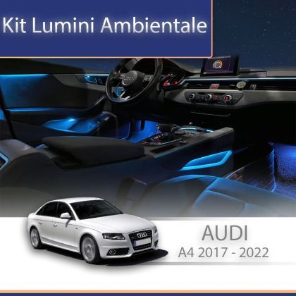 Lumini ambientale Audi A4 2017-2022 set complet lumini fara trimuri control telefon sau sistem original