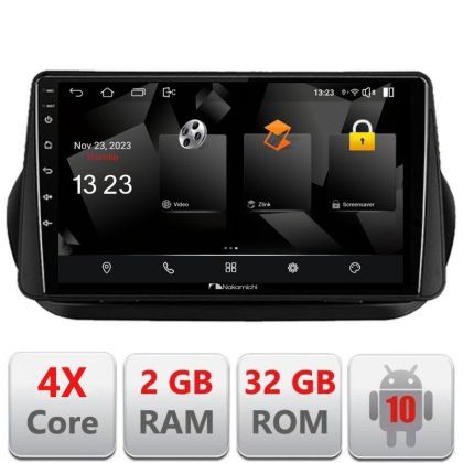 Navigatie Peugeot Bipper, Citroen Nemo, Fiat Qubo 2008-2017 Android radio gps internet quad core 2+32 carplay android auto v1