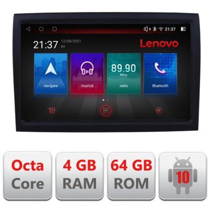 Navigatie Fiat ducato 2022- E-DUCATO, Octacore, 4Gb RAM, 64Gb Hdd, 4G, Qled, 360, DSP, Carplay,Bluetooth