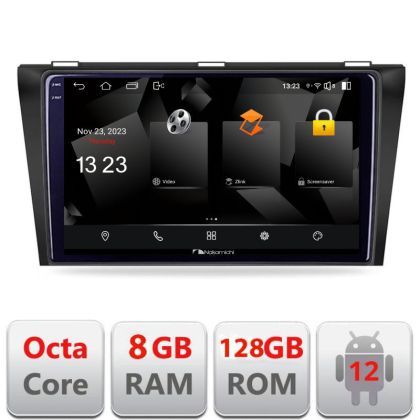 Navigatie Mazda 3 2009-2014 5960Pro-034 Android Octa Core Qualcomm 2K Qled 8+128 DTS DSP 360 4G Optical