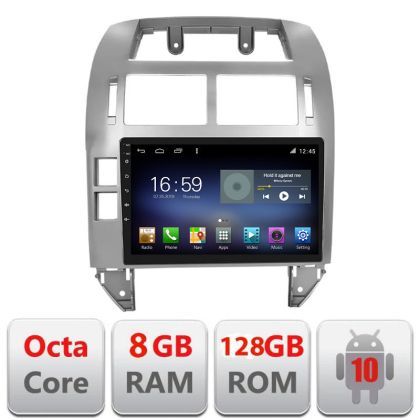 Navigatie VW Polo 2004-2011 Android radio gps internet Octa Core 8+128 LTE Kit-polo+EDT-E609