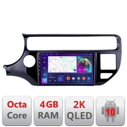 Navigatie Kia Rio C-504 Android Octa Core Ecran 2K QLED GPS 4G 4+32GB 360 KIT-504+EDT-E409-2K