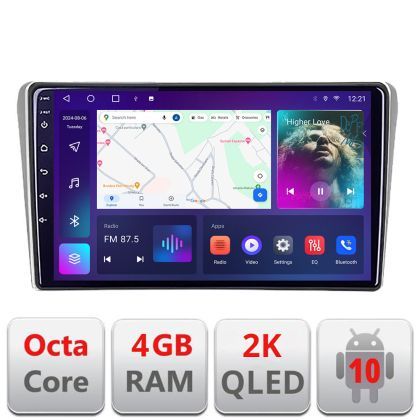 Navigatie Toyota Avensis 2003-2008 C-avensis03 Android Octa Core Ecran 2K QLED GPS 4G 4+32GB 360 kit-avensis03+EDT-E409-2K