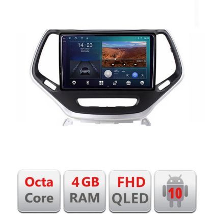 Navigatie Jeep Cherokee 2014-2019 B-248 Android Ecran QLED octa core 4+64 carplay android auto KIT-248+EDT-E310V3