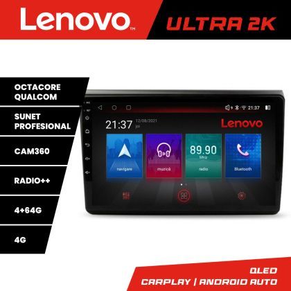 Navigatie Fiat BRAVO 2007-2014 Lenovo Kit-BRAVO 8 core QLED Qualcomm 4+64 360 Android Waze USB Navigatie Internet Youtube Radio