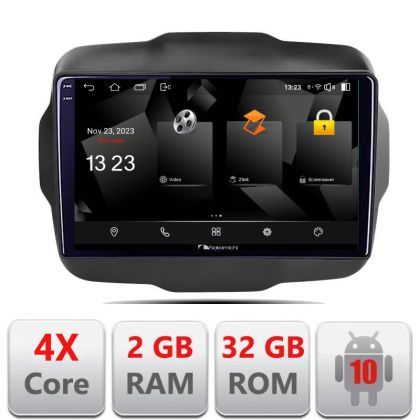 Navigatie Jeep Renegade 2015-2020 5230-500 Android Ecran 720P Quad Core 2+32 carplay android auto