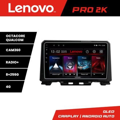 Navigatie Suzuki Jimny 2018- Lenovo Kit-JIMNY 8 core QLED 2K 8+256 360 Android Waze USB Navigatie Internet Youtube Radio