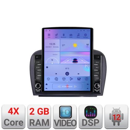 Navigatie Mercedes SL W230 2004-2011 K-W230 ecran tip TESLA 9.7" cu Android Radio Bluetooth Internet GPS WIFI 2+32 DSP