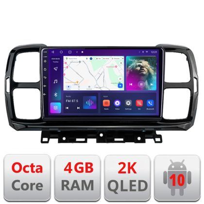 Navigatie Citroen C5 Aircross Android ecran Qled 2K Octa core 4+32 Kit-aircross+EDT-E409-2K